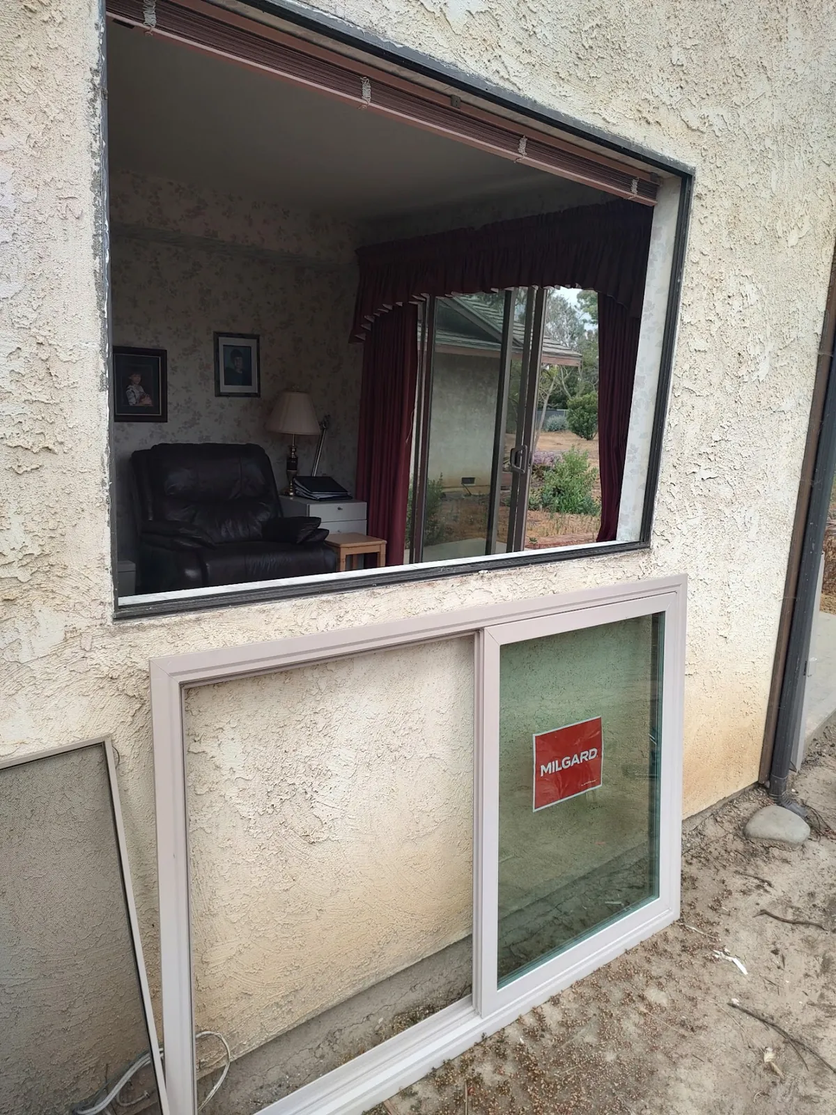 Residential window installation in progress on a home in Oxnard, CA